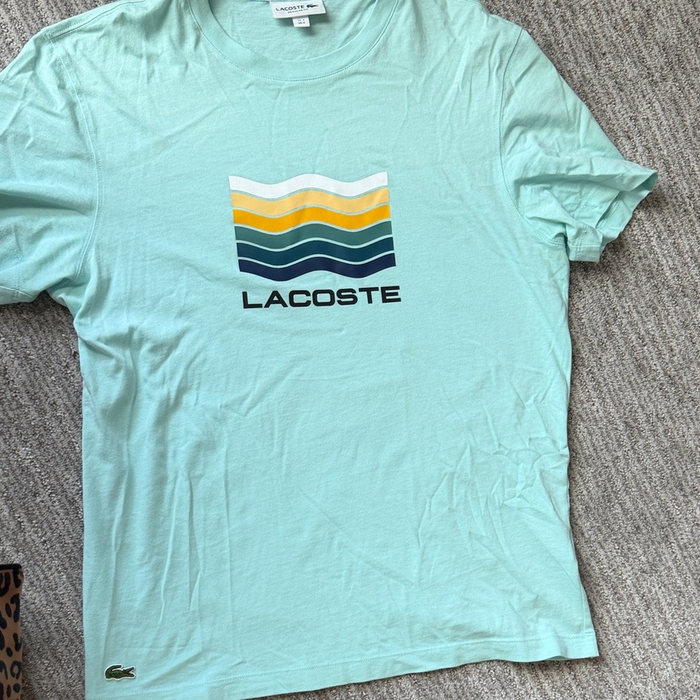 Lacoste Aqua Tee with Wave Logo